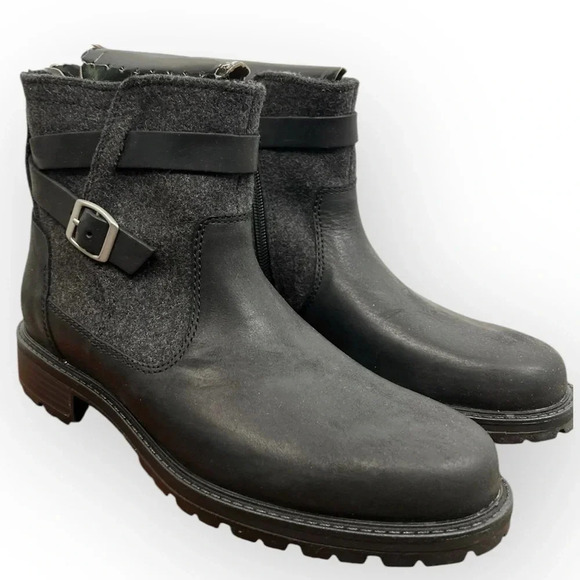 Merrell Women's Legacy Ankle Boots Size 7.5 Black Waterproof Buckle Casual - Picture 1 of 10